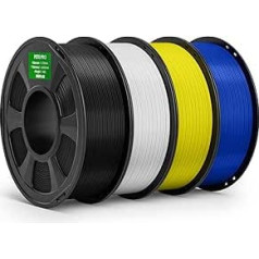 DEEPLEE PETG PRO Filament 1.75 mm Black White Yellow Blue 4 kg, 1.75 mm PETG 3D Printer Filament, Improved Toughness and Weather Resistance, Suitable for Most FDM 3D Printers