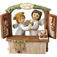 Goebel Angel Figurine Fun in the Bakery - Christmas Bakery Nina & Marco