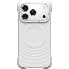 CASETiFY Ripple iPhone 17 Pro Case [Premium Soft-Touch Silicone/MagSafe Compatible/Drop Protection from 2 m] - White