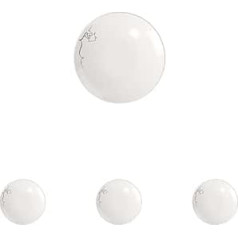 Villeroy & Boch Statement Breakfast/Dessert Plate, White, Black, Dishwasher Safe, Microwave Safe, Plates, Dinner Plates, Porcelain, Tableware, Premium Porcelain (Pack of 4)