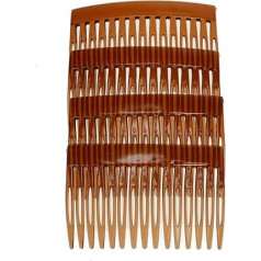 GLITZ4GIRLZ® 4 Pack 7cm Tort Brown Hair Side Combs Slides Grips