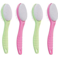 FOMIYES Pack of 4 Foot Remover, Dead Skin Rasp, Foot Grinding, Pumice Stone Brush, Brush for Dead Skin, Foot Brush, Foot Exfoliation, Scrubber, Hard Skin File, Feet, Pedicure, Cleaning Brush