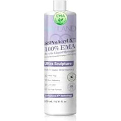 SAVILAND Pro 500 ml Monomer Acrylic Liquid for Nails: EMA Nail Monomer Liquid Low Odour Acrylic Liquid Non-Yellowing Acrylic Liquid for Acrylic Powder Nail Extension DIY Nail Art Home