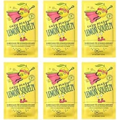 Dresden Essenz Bath Foam Easy Peasy Lemon Squeezy 6 x 60 g Vegan Bath Additive Pack of 6