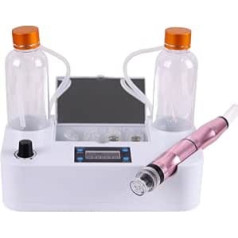 Hydro Dermabrasio, 220 V Facial Aqua Peel Cleaner, Deep 8 x Crystal Heads, Three Adjustable Modes, Can Be Used to Clean Pores, Suck Blackheads, White