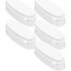 5-Piece Set French Powder Box Dip Powder Tray French Dip Tray Case Container for White Nails