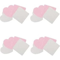 VICASKY Eyelash Glue Cleaning Wipes in Heart and Square Shape Disposable Eyelash Cleaning Pads with Adhesive Solution Absorbent Eyelash Cleaning Wipes for Makeup and Salons