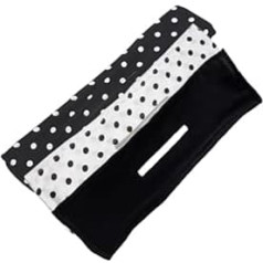 GANAZONO 3 Stück Teiliges Lazy Hair Curler Haarknotenformer Haarstyling Werkzeug Haardutt Shaper Schwarz und Weiß mit Punktmuster für Sport Yoga Party Vielseitig Einsetzbar
