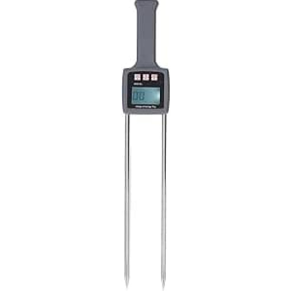 Asixxsix Hay Moisture Meter, Portable Hay Moisture Meter with Digital Display for Cereals, Straw, Bran, Feed, Grass, Leymus Chinensis, Kaiser, Bamboo, Grass Fibre, Moisture Meter