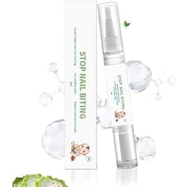 Nail Care Against Nail Chewing | Stops Nail Chewing in Children Treatment | 5 ml Anti Nail Biting Care 8h Effect for On the Go At Home