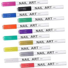 Mipcase 12stücke Nail Art Lackstifte Maniküre Zeichenstifte Diy Werkzeuge Für Nagelshop Und Heimgebrauch
