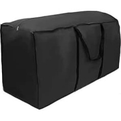 Garden Furniture Cushion Storage Bag, 122 x 39 x 55 cm, Waterproof, UV Protection, Durable, Tear Resistant, 210D Oxford Fabric, Christmas Tree Storage Bag, Outdoor, Garden, Patio,