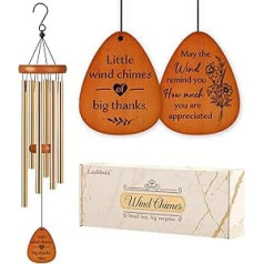 Thank You Gifts for Women Men Thank You Wind Chimes for Coworker Teacher Employee Pastor Friends Nurse Boss Gratitude Gift Ideas for Thanksgiving Graduation