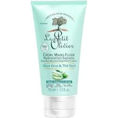 LE PETIT OLIVIER - Liquid Hand Cream with Moisture Express - Aloe Vera & Green Tea - Moisturises & Refreshes - Normal to Dry Skin - 98% Natural Origin - No Silicone -