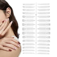 Nagelform | Wiederverwendbare transparente Maniküre-Form – Nagelschablonenformen, Geschäftsreise, Zuhause, Outdoor, Schule, Freundin, Ehefrau, Freundin, Schwester, Tochter