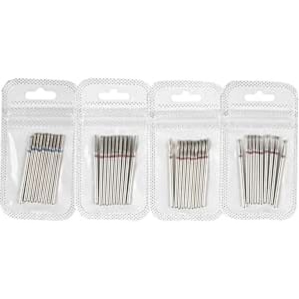 10 stücke Fräser for Maniküre Diamant Nagel Bohrer Bits Set Zubehör Pediküre Maschine Nagel Bit Fliegen Gel Remover Cutter Werkzeug(Clear)