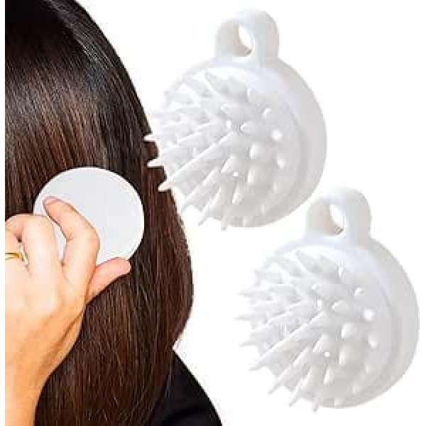 Hair Scrubber, 2-Piece Massage Comb for Deep Cleansing, Hair Washing Brush Shampoo Applicator - For Daily Use, Travel, Washing For Men And Women With All