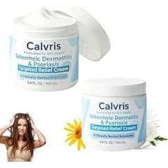 Calvris Scalp Relief Balm, Beard Regeneration Cream, Natural Moisturizer, Soothing Relief, for Dry, Itchy Scalp and Skin, for All Skin Types (2)
