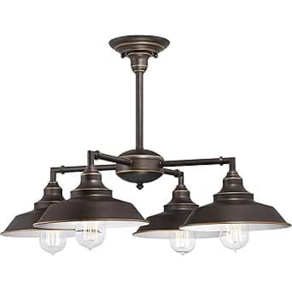 Westinghouse Lighting 63701 Single Light Iron Hill Ceiling Light 22 cm for Indoor Use Oiled Bronze Finish