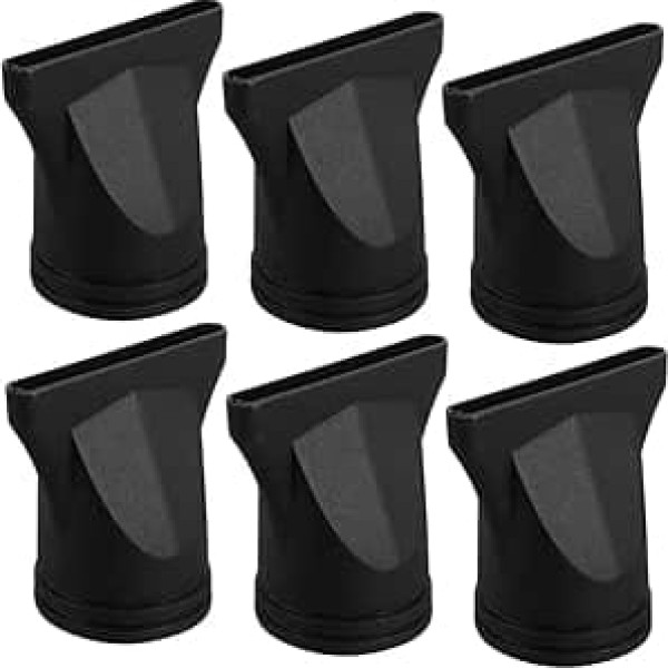 Pack of 6 Hair Dryer Nozzle Plastic Attachment for Precise Styling Improved Heat Control Efficient Airflow Concentration Compatible with Most Hair Dryers for Salon and