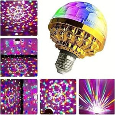 Projektor Weihnachten, RGB Disco Bühne Rotierenden Licht Magische Kristall Kugel Lampe LED KTV Bar Hochzeit Projektor Lampe Weihnachten Party Urlaub Lichter