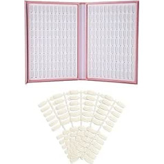 Nagel-Präsentationsbuch, Nagelproben-Präsentationsbuch, professionelles 216 Farben, tragbares Diagramm zum Üben von Mädchen, Styling-Stationen, Kunst, Frauen, Salon-Aufbewahrung