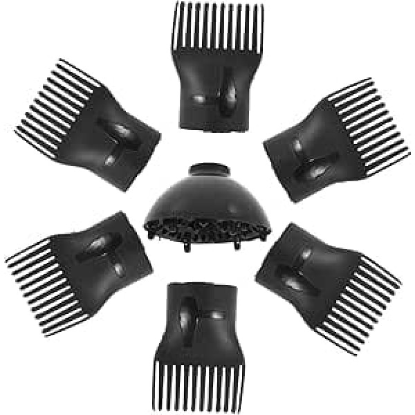 Diffuser Attachment with Comb Nozzle for Hair Dryer, Heat-Resistant Styling Attachment for Quick Drying and Voluminous Curls, Part Comb Attachment with Diffuser Compatible