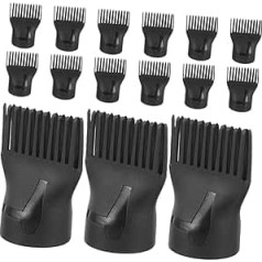 15 Piece Hair Dryer Comb Attachment Heat-Resistant Reusable Styling Nozzle with Even Heat Distribution Compact and Lightweight Suitable for Professional Curls