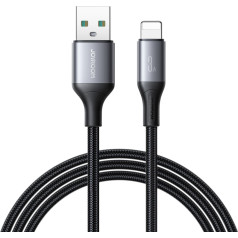 Kabeļa USB-A - iPhone Lightning Flash Series 3A 1m - melns
