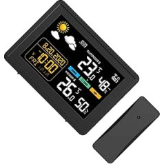 Thermometer Hygrometer Wetterstationen Desktop Digital Temperatur Und Luftfeuchtigkeitsmesser Mit Zeitwecker Für Zuhause Schlafzimmer Wecker Mit Temperaturüberwachung