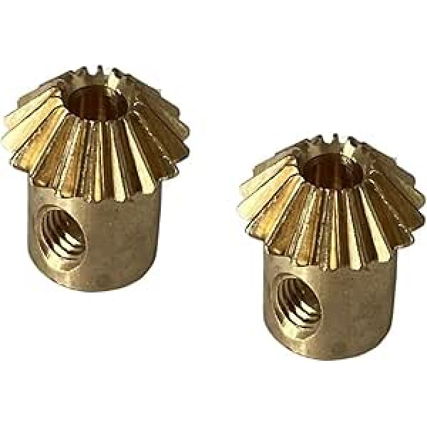 Electric Small Gears 2 Pieces Bevel Gear 0.4 M 0.5 M 1 Module 13T 15T 18T 23T 25 Teeth Copper Steel Gear 90 Degree Gearbox Mitre Worm (Copper Gear, 0.5 m 25T 3 mm Bore)