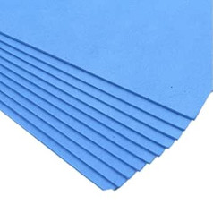 Bunte EVA-Schaumstoffplatten for Basteln for Kinder – 10er-Pack 40 x 60 cm – perfekt for DIY-Kunstprojekte.(Blue)