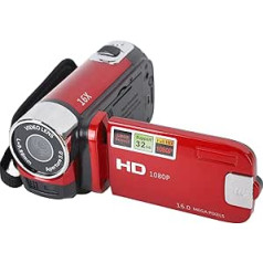 4K Camcorder Vintage, 48MP Retro Camcorder, DV Camera 2.7 Inch TFT Rotatable Screen 16x Digital Zoom Video Camera with USB Cable (Red)