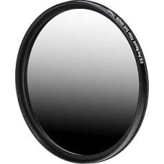 Rollei F:X Pro Soft GND 8 Grey Gradient Round Filter with Rotating Ring for Adjusting Gradient Along Rotation Axis. Ideal for Landscape and Architecture Photography (77mm)