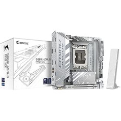 GIGABYTE B860I AORUS PRO Ice Motherboard - Intel Core Ultra CPUs, 8+1+2+1 Phase VRM, up to 9200MHz DDR5, 1xPCIe 5.0 + 1xPCIe 4.0 M.2, 2.5 GbE LAN, WiFi 7, Thunderbolt 4