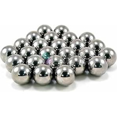 Bicycle Bearing Steel Balls for Wheel Hub 4.76 mm 3/16 Inch Front or 6.35 mm 1/4 Inch Rear Bicycle Hub Ball Bearing Steel Ball for Bicycle Mountain Bike (6 350 mm 1 4)