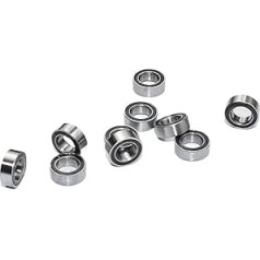Bearing Miniature Bearing 10 Pack Multiple Sizes 63-148RS Chrome Steel Rubber Sealed High Speed Parts for Mechanical Equipment (MR106RS 6 x 3 mm), Improved Durability (MR83RS 3x8x3mm)