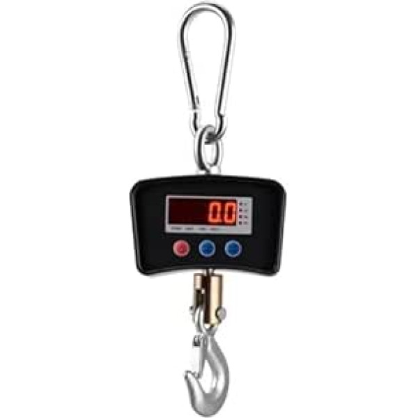 Hochleistungs-Kranwaage, 500 kg, digitale Hängegewichtswaage mit direkter Anzeige for industrielles Wiegen Mehrere Funktionen(Black)