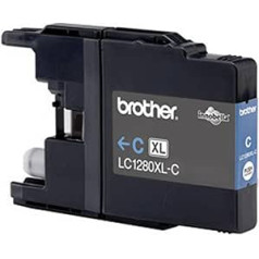 Brother LC1280XLC Inkjet Cartridge, High Yield, Cyan, Brother Genuine Supplies