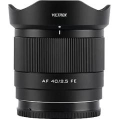 VILTROX AF 40 mm f2.5 FE Full Format Lens for Sony, 40 mm f/2.5 Prime e Mount Lens for Sony a7cr a7ii a9iii a7cii a7rv a6700 a7iv a7iii ZV-E10 II a6600 a6400