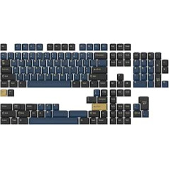 DROP GMK Redsuns Blue Samurai Custom Mechanical Keyboard Keycap Set - 153 Keys, Doubleshot, Cherry Profile, for 60%, 65%, TKL, Full-Size Layouts and More (Blue, Base Kit)