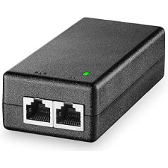Gigabit PoE+ Injector 2 Ports, 802.3af 30W, 10/100/1000 Mbps, Plug & Play, Desktop/Wall Mounting, Distance up to 100 Meters (328 Feet)
