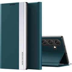 Futrālis ar atvāžamu statīvu Samsung Galaxy A25+ Sleep Case Pro - zaļš