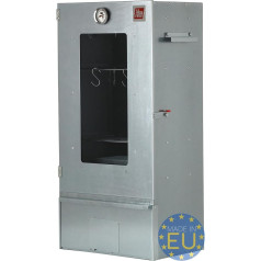 ITA Smoker Oven 7000, Premium Smoker Cabinet with 3 Levels, Alloy Steel, with Viewing Window and Thermometer, EU Quality, Directly from Manufacturer, Smoker for Cold Smoking & Hot Smoking