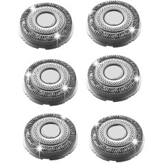 SH91/52 Ersatz-Scherköpfe, kompatibel mit Philips, kompatibel mit Norelco, Rasierer der Serien S9000 und 9000 Prestige(6 pack-)