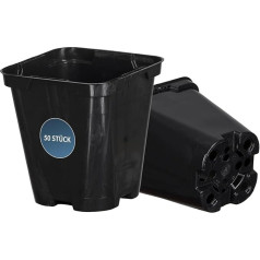 Tymar Propagation Pots 18 x 18, Pack of 50, Flower Pot, Square Pot for Sowing, for Seedlings or Cuttings, Dibber Pots, Plastic
