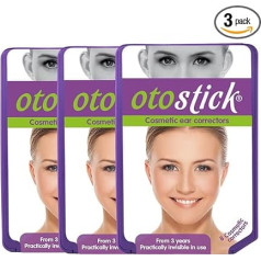 Otostick Pack of 3, Cosmetic Ear Corrector, Contains 8 Correctors, For Use From 3 Years of Age