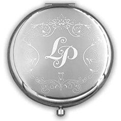 Hand Mirror with Engraving | Colour Silver