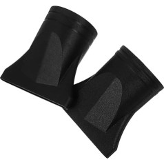 Pack of 2 Black Heat Resistant Hair Dryer Nozzle Attachments 44 46 mm Universal Compatible for Precise Styling and Hair-friendly Air Ducting