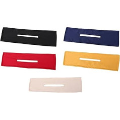 Pack of 5 Women's Durable Polyester Doughnut Hair Bun Maker in 5 Colours, Versatile Hair Styling Tool for Quick Easy Updos